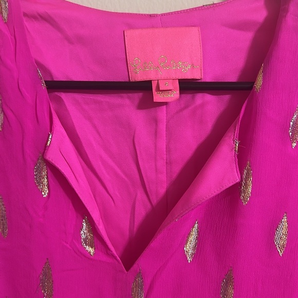 EUC Lilly Pulitzer Shalynn Silk Caftan - Picture 3 of 5